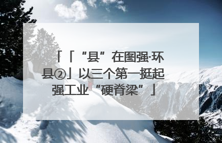 「“县”在图强·环县②」以三个第一挺起强工业“硬脊梁”