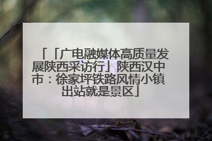 「广电融媒体高质量发展陕西采访行」陕西汉中市：徐家坪铁路风情小镇 出站就是景区