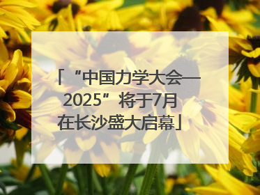 “中国力学大会—2025”将于7月在长沙盛大启幕