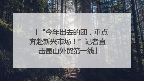 “今年出去的团，重点奔赴新兴市场！”记者直击昆山外贸第一线