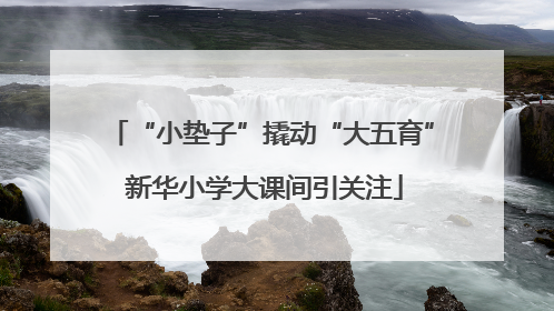 “小垫子”撬动“大五育” 新华小学大课间引关注
