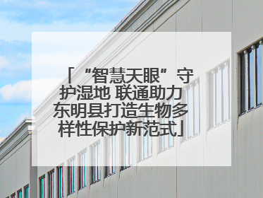 “智慧天眼”守护湿地 联通助力东明县打造生物多样性保护新范式