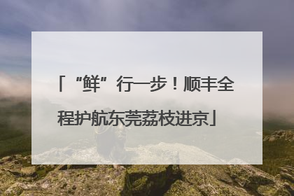“鲜”行一步！顺丰全程护航东莞荔枝进京