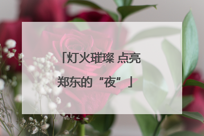 灯火璀璨 点亮郑东的“夜”