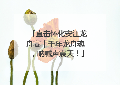 直击怀化安江龙舟赛｜千年龙舟魂，呐喊声震天！