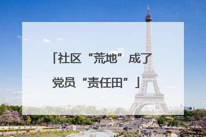 社区“荒地”成了党员“责任田”