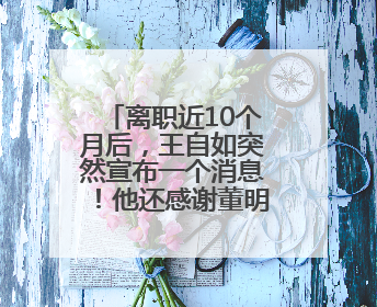 离职近10个月后，王自如突然宣布一个消息！他还感谢董明珠雷军，回应“没看过格力工资条”：真的不那么重要！
