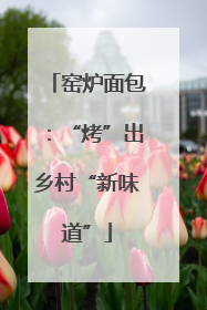 窑炉面包：“烤”出乡村“新味道”