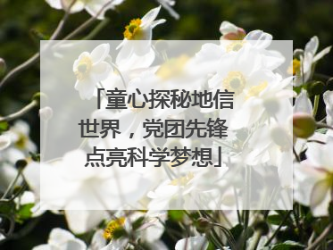 童心探秘地信世界，党团先锋点亮科学梦想