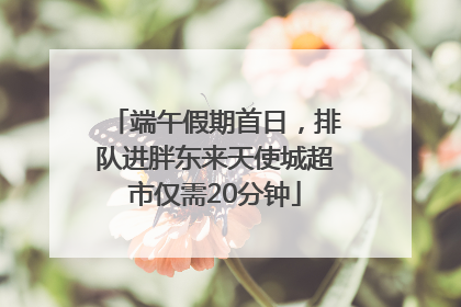 端午假期首日，排队进胖东来天使城超市仅需20分钟