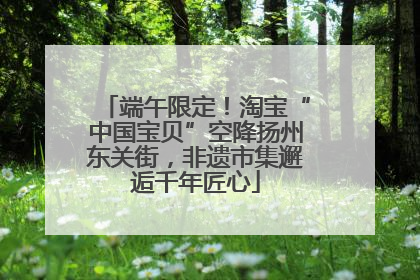 端午限定！淘宝“中国宝贝”空降扬州东关街，非遗市集邂逅千年匠心