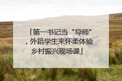 第一书记当“导师”，外籍学生来怀柔体验乡村振兴现场课