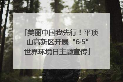 美丽中国我先行！平顶山高新区开展“6·5”世界环境日主题宣传