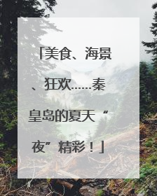 美食、海景、狂欢……秦皇岛的夏天“夜”精彩！