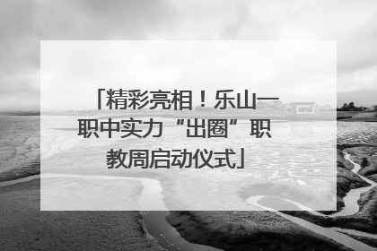 精彩亮相！乐山一职中实力“出圈”职教周启动仪式