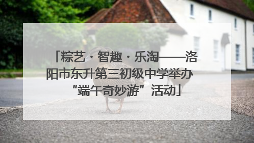 粽艺・智趣・乐淘——洛阳市东升第三初级中学举办“端午奇妙游”活动
