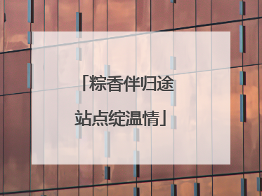 粽香伴归途 站点绽温情