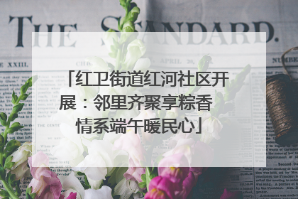 红卫街道红河社区开展：邻里齐聚享粽香 情系端午暖民心
