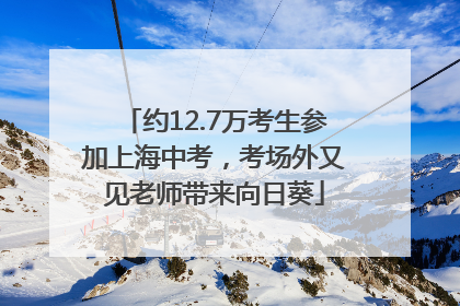 约12.7万考生参加上海中考，考场外又见老师带来向日葵