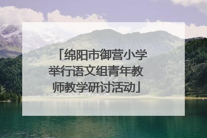 绵阳市御营小学举行语文组青年教师教学研讨活动