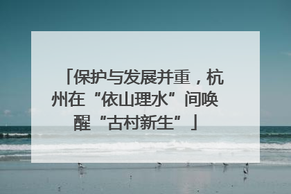 保护与发展并重，杭州在“依山理水”间唤醒“古村新生”