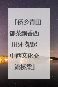 侨乡青田御茶飘香西班牙 架起中西文化交流桥梁