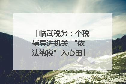 临武税务：个税辅导进机关 “依法纳税”入心田