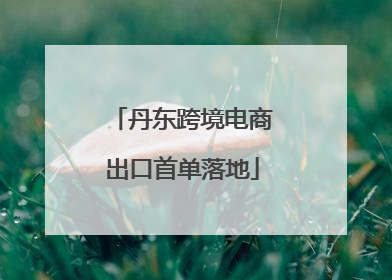 丹东跨境电商出口首单落地