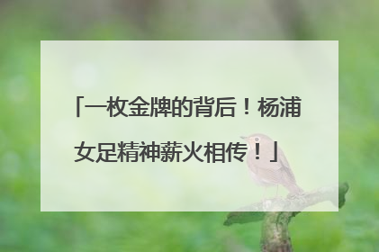 一枚金牌的背后！杨浦女足精神薪火相传！