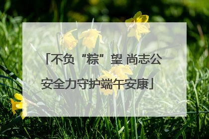 不负“粽”望 尚志公安全力守护端午安康