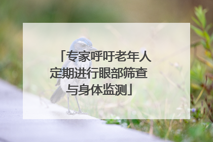 专家呼吁老年人定期进行眼部筛查与身体监测