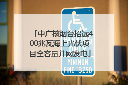 中广核烟台招远400兆瓦海上光伏项目全容量并网发电