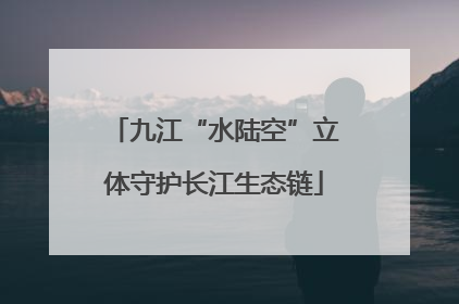 九江“水陆空”立体守护长江生态链