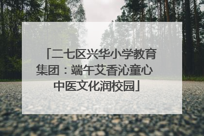 二七区兴华小学教育集团：端午艾香沁童心 中医文化润校园