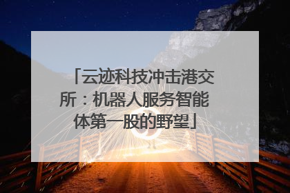 云迹科技冲击港交所：机器人服务智能体第一股的野望