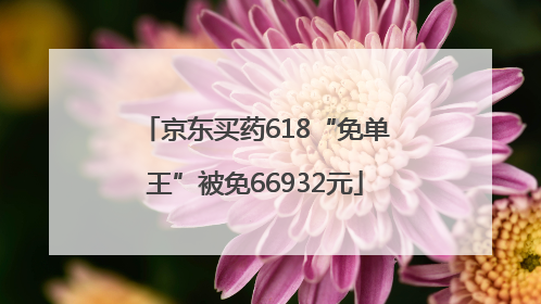 京东买药618“免单王”被免66932元