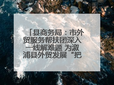 县商务局：市外贸服务帮扶团深入一线解难题 为溆浦县外贸发展“把脉问诊”