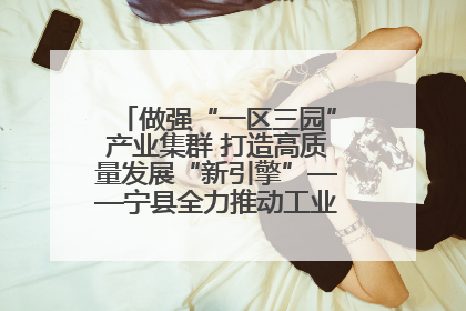 做强“一区三园”产业集群 打造高质量发展“新引擎”——宁县全力推动工业经济提质增效