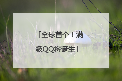 全球首个！满级QQ将诞生