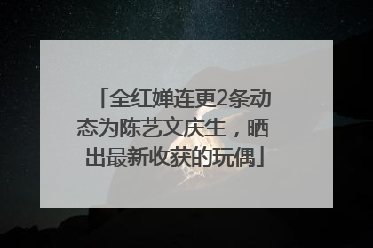 全红婵连更2条动态为陈艺文庆生，晒出最新收获的玩偶