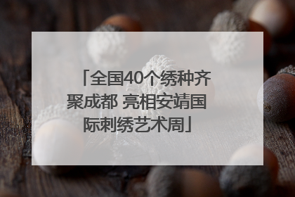 全国40个绣种齐聚成都 亮相安靖国际刺绣艺术周
