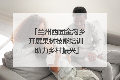 兰州西固金沟乡开展果树技能培训 助力乡村振兴
