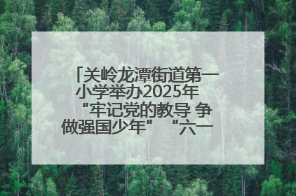 关岭龙潭街道第一小学举办2025年“牢记党的教导 争做强国少年”“六一”文艺汇演活动