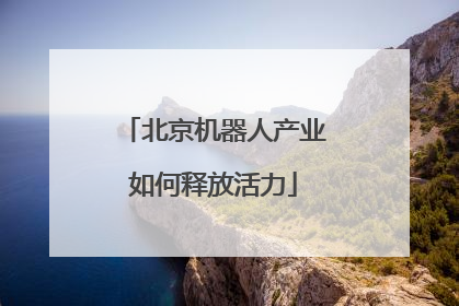 北京机器人产业如何释放活力