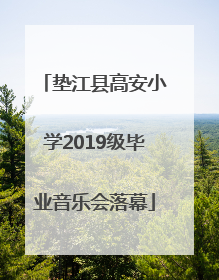 垫江县高安小学2019级毕业音乐会落幕