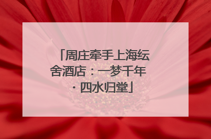 周庄牵手上海纭舍酒店：一梦千年・四水归堂