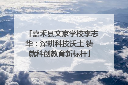 嘉禾县文家学校李志华：深耕科技沃土 铸就科创教育新标杆