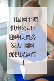 国网平凉供电公司：迎峰度夏齐发力 强网优供保运行