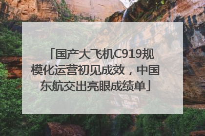 国产大飞机C919规模化运营初见成效，中国东航交出亮眼成绩单