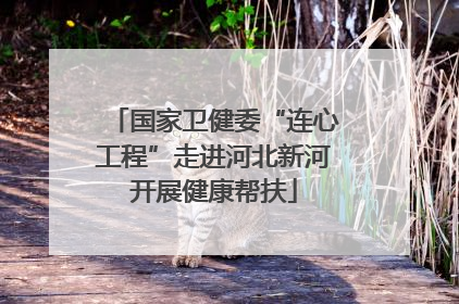 国家卫健委“连心工程”走进河北新河开展健康帮扶